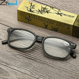 Zilead Imitation Wood Pattern Reading Glasses Square Women&Men  Presbyopia Eyeglasses Hyperopia Eyewear With+1.0to+4.0 Unisex