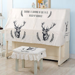 Modern Printed Piano Cover Cartoon Dust Cover Piano Half Cover Piano Decoration