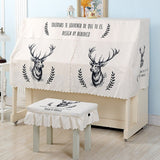 Modern Printed Piano Cover Cartoon Dust Cover Piano Half Cover Piano Decoration