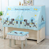 Modern Printed Piano Cover Cartoon Dust Cover Piano Half Cover Piano Decoration