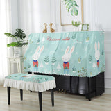 Modern Printed Piano Cover Cartoon Dust Cover Piano Half Cover Piano Decoration