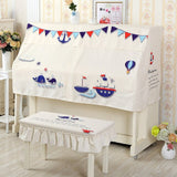Modern Printed Piano Cover Cartoon Dust Cover Piano Half Cover Piano Decoration