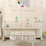 Modern Printed Piano Cover Cartoon Dust Cover Piano Half Cover Piano Decoration