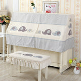 Modern Printed Piano Cover Cartoon Dust Cover Piano Half Cover Piano Decoration