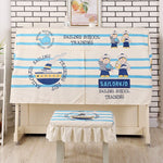 Modern Printed Piano Cover Cartoon Dust Cover Piano Half Cover Piano Decoration