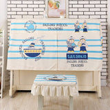 Modern Printed Piano Cover Cartoon Dust Cover Piano Half Cover Piano Decoration