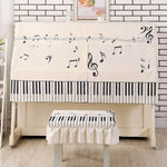 Modern Printed Piano Cover Cartoon Dust Cover Piano Half Cover Piano Decoration
