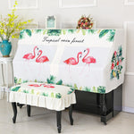 Modern Printed Piano Cover Cartoon Dust Cover Piano Half Cover Piano Decoration