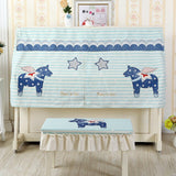 Modern Printed Piano Cover Cartoon Dust Cover Piano Half Cover Piano Decoration
