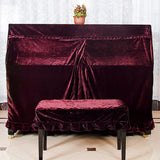 Durable With  Cover Piano Cover Macrame Dust-Proof Home Protective Anti-scratch Beautiful Soft Velvet Practical Hand Wash
