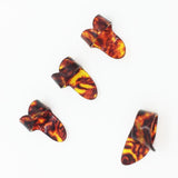 4 pcs/set 1 Thumb + 3 Finger Guitar Picks Celluloid Fingerpicks Guitar Plectrum Sheath For Acoustic Electric