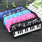 1 Pcs Creative Music Notes Piano Keyboard Pencil Case Large Capacity Pencil Bags Stationery Office School Students Prizes Gift