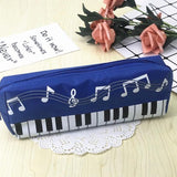 1 Pcs Creative Music Notes Piano Keyboard Pencil Case Large Capacity Pencil Bags Stationery Office School Students Prizes Gift