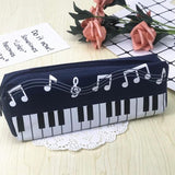 1 Pcs Creative Music Notes Piano Keyboard Pencil Case Large Capacity Pencil Bags Stationery Office School Students Prizes Gift