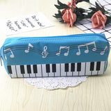 1 Pcs Creative Music Notes Piano Keyboard Pencil Case Large Capacity Pencil Bags Stationery Office School Students Prizes Gift