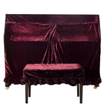 Durable Soft Velvet Decorated Piano Cover Macrame Hand Wash Practical Home With  Cover Dust-Proof Protective Anti-scratch