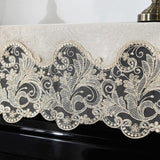 High-end Lace Piano Cover Half Cover 100*200cm Korean Piano Cloth Piano Towel Princess Style White Piano Full Cover
