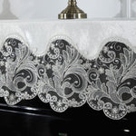 High-end Lace Piano Cover Half Cover 100*200cm Korean Piano Cloth Piano Towel Princess Style White Piano Full Cover