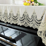 90x200cm Lace Piano Cover Piano Cloth Dust Proof Cover Home Decoration Textile Wedding Gift