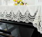 90x200cm Lace Piano Cover Piano Cloth Dust Proof Cover Home Decoration Textile Wedding Gift