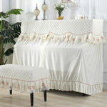 All Inclusive Lace Piano Cover single double Stool covers Korean Style Piano Dust proof Cover Do not take it off to play