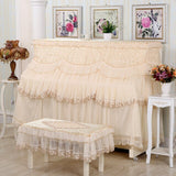 All Inclusive Lace Piano Cover single double Stool covers Korean Style Piano Dust proof Cover Do not take it off to play
