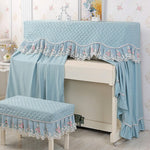 All Inclusive Lace Piano Cover single double Stool covers Korean Style Piano Dust proof Cover Do not take it off to play