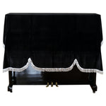 Foldable Dust Proof Anti Scratch Soft Piano Cover Washable Home Keyboard Gold Velvet Upright Vertical Protective Universal