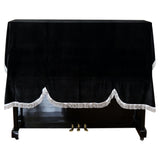 Foldable Dust Proof Anti Scratch Soft Piano Cover Washable Home Keyboard Gold Velvet Upright Vertical Protective Universal