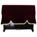 Foldable Dust Proof Anti Scratch Soft Piano Cover Washable Home Keyboard Gold Velvet Upright Vertical Protective Universal