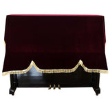 Foldable Dust Proof Anti Scratch Soft Piano Cover Washable Home Keyboard Gold Velvet Upright Vertical Protective Universal