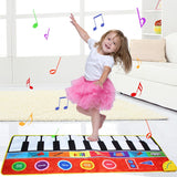 Montessori Toys Musical Mat with Animal Educational Toys for Kids Baby Piano Carpet Music Game Instrument Baby toy 1 to 2 years