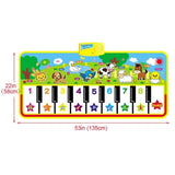 Montessori Toys Musical Mat with Animal Educational Toys for Kids Baby Piano Carpet Music Game Instrument Baby toy 1 to 2 years