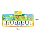 Montessori Toys Musical Mat with Animal Educational Toys for Kids Baby Piano Carpet Music Game Instrument Baby toy 1 to 2 years