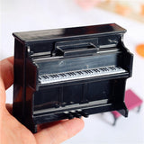 Miniature 1/12 Dollhouse Wooden Piano with Stool Musical Instrument Model for Doll Accessories Home Decor домик для кукол 3pcs