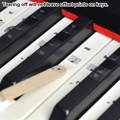 54/61/88 Key Piano Stickers Transparent Piano Keyboard PVC Sticker Piano Stave Electronic Keyboard Name Note Sticker Accessories