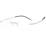 HDCRAFTER Mens Lightweight Titanium Rimless Eyeglasses Frames Prescription Optical Glasses Frame for women Frameless Frames
