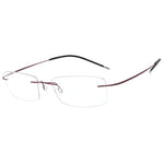 HDCRAFTER Mens Lightweight Titanium Rimless Eyeglasses Frames Prescription Optical Glasses Frame for women Frameless Frames