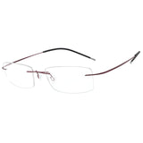 HDCRAFTER Mens Lightweight Titanium Rimless Eyeglasses Frames Prescription Optical Glasses Frame for women Frameless Frames