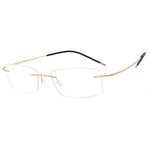 HDCRAFTER Mens Lightweight Titanium Rimless Eyeglasses Frames Prescription Optical Glasses Frame for women Frameless Frames