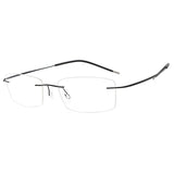 HDCRAFTER Mens Lightweight Titanium Rimless Eyeglasses Frames Prescription Optical Glasses Frame for women Frameless Frames