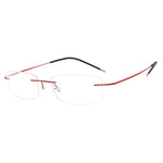 HDCRAFTER Mens Lightweight Titanium Rimless Eyeglasses Frames Prescription Optical Glasses Frame for women Frameless Frames