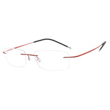 HDCRAFTER Mens Lightweight Titanium Rimless Eyeglasses Frames Prescription Optical Glasses Frame for women Frameless Frames