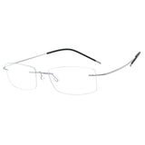 HDCRAFTER Mens Lightweight Titanium Rimless Eyeglasses Frames Prescription Optical Glasses Frame for women Frameless Frames