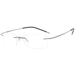 HDCRAFTER Mens Lightweight Titanium Rimless Eyeglasses Frames Prescription Optical Glasses Frame for women Frameless Frames
