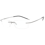 HDCRAFTER Mens Lightweight Titanium Rimless Eyeglasses Frames Prescription Optical Glasses Frame for women Frameless Frames